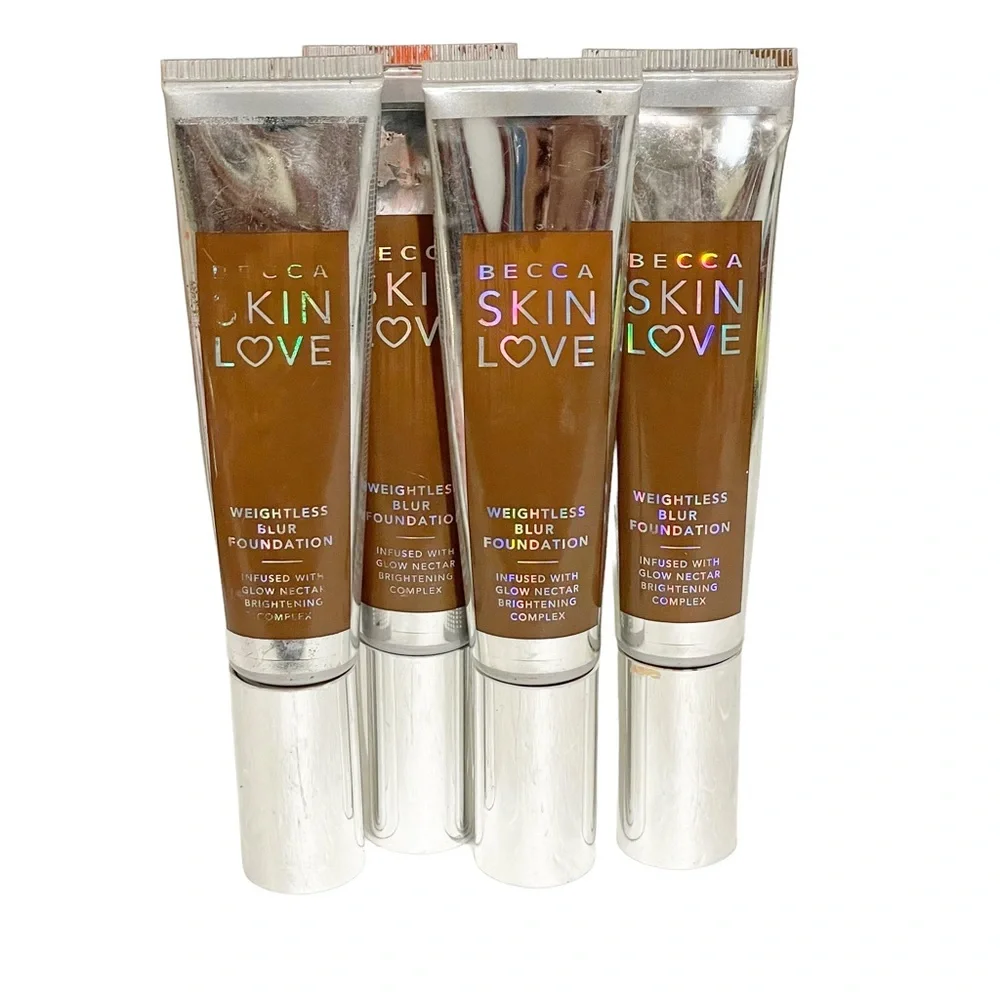 Becca Skin Love Weightless Blur Foundation Shade Cacoa Lot of‎ 4 New Makeup Face